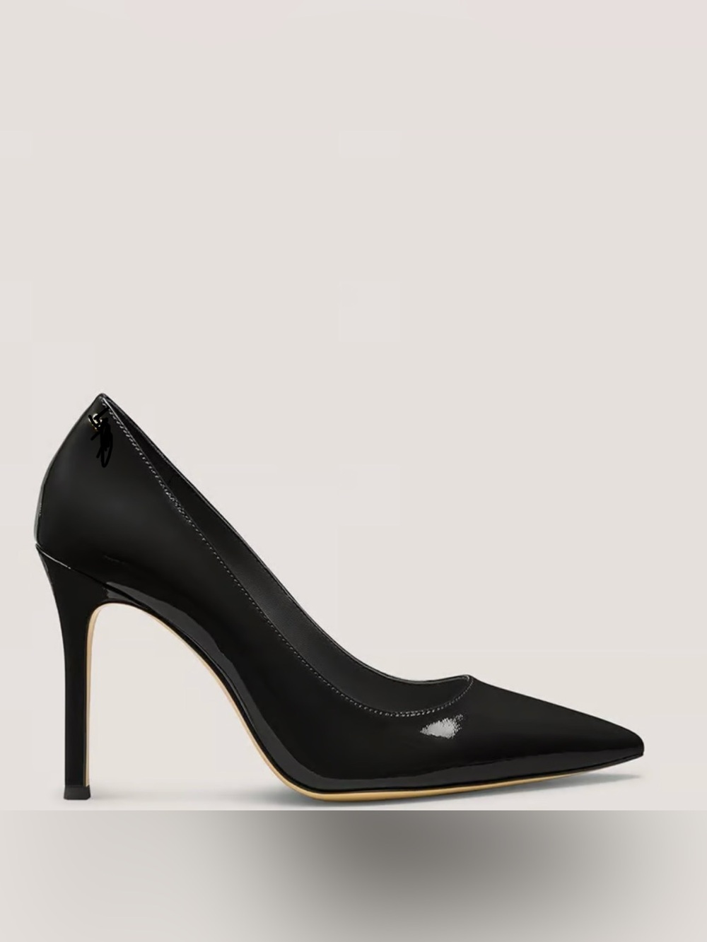 Marc Fisher Black Patent Pointed-Toe Pump